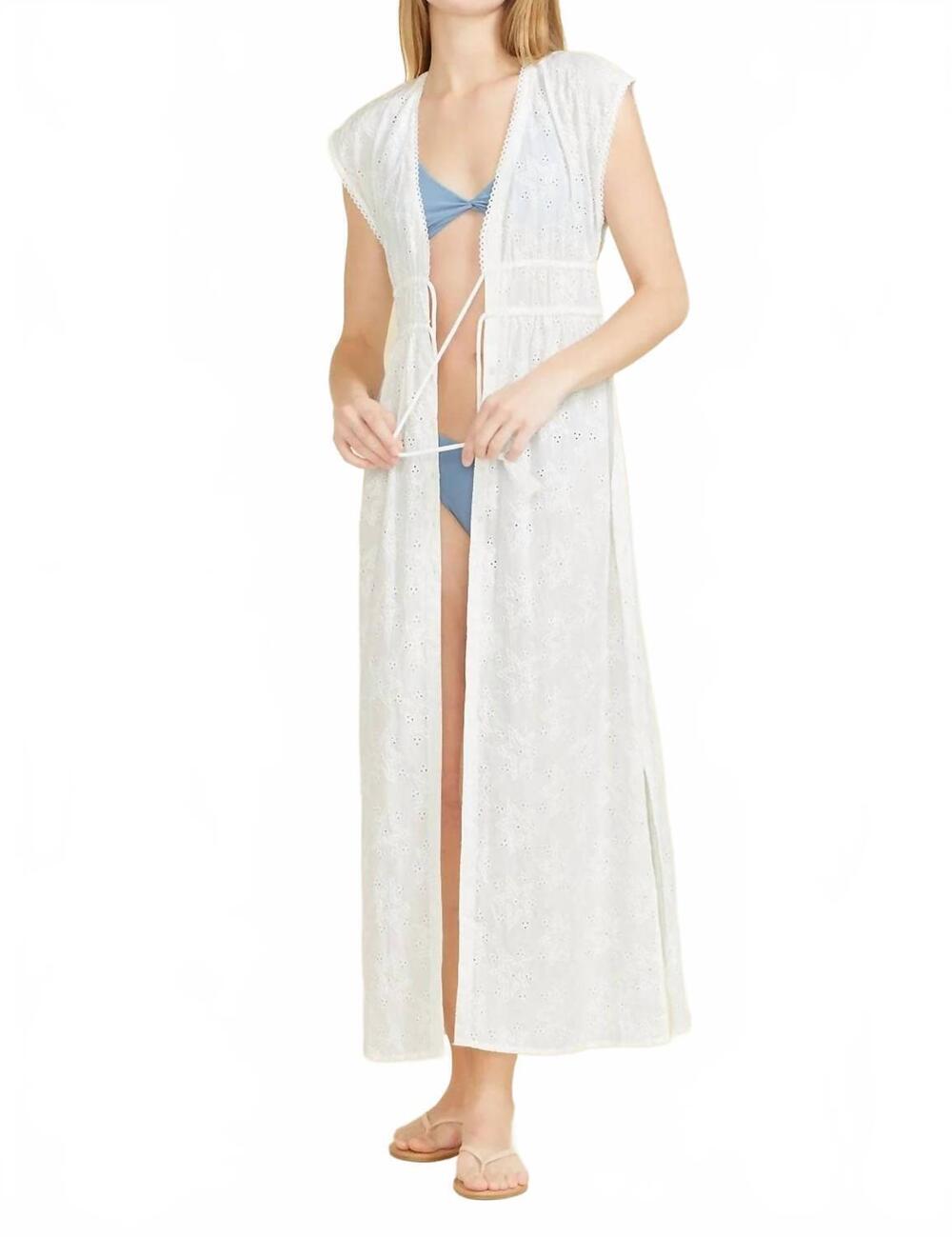 NEW SITANO fontelina dress in white